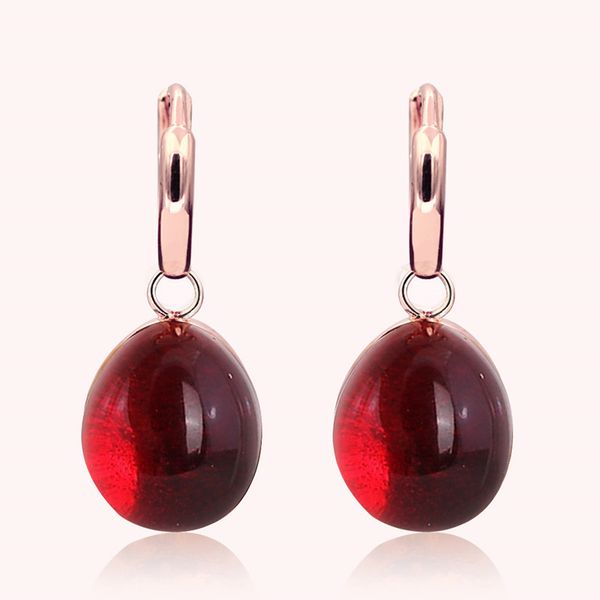 

classics crystal 5 colors candy water droplets style earrings gold color drop earring for women christmas gift fashion jewelry, Silver