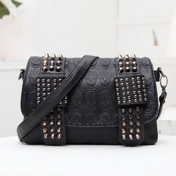 

2020 new fashion women bag shoulder bag pu leather rivet