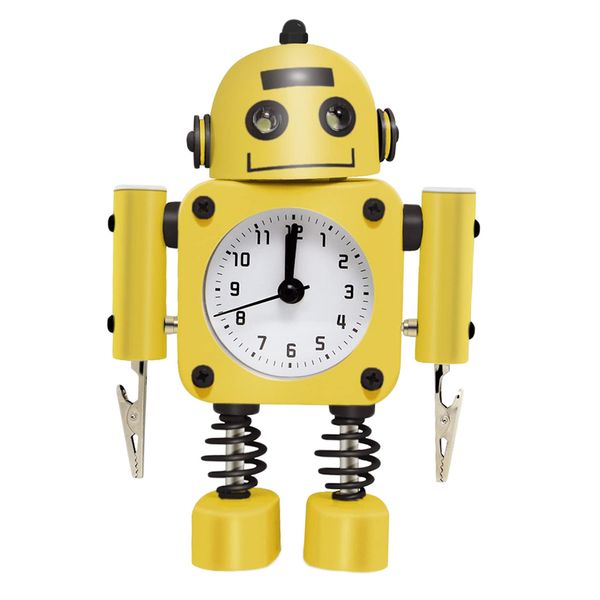 

robot alarm clock deskalarm clock with flashing lights 12h-display clock