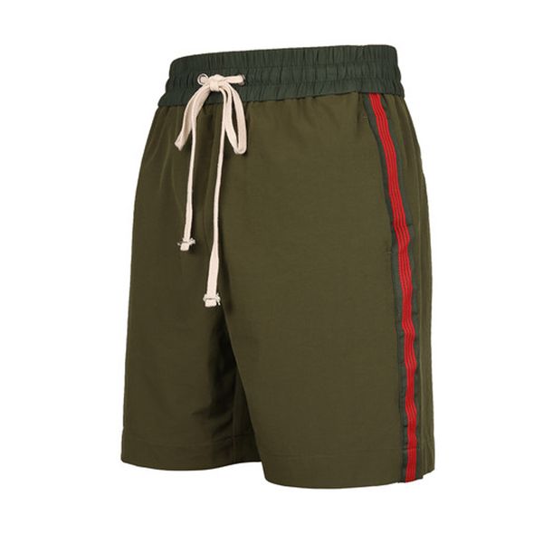 

Vintage Side Stripe Shorts 2018 Mens Hip Hop Casual Elastic Waist Black army green Sweatpants Fashion Streetwear Shorts