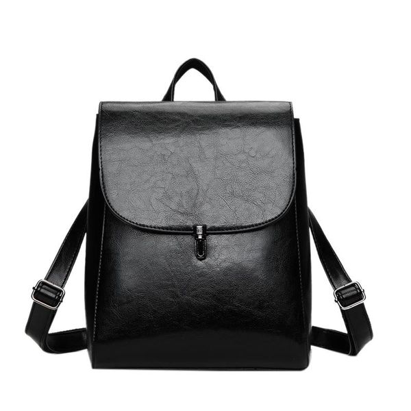 

designer-jhd-fashion women backpack youth leather backpacks for teenage girls female school shoulder bag lock backpack