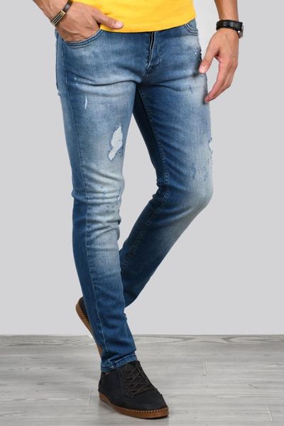 

deepsea dark blue laser cut lycra jeans pants 2002160