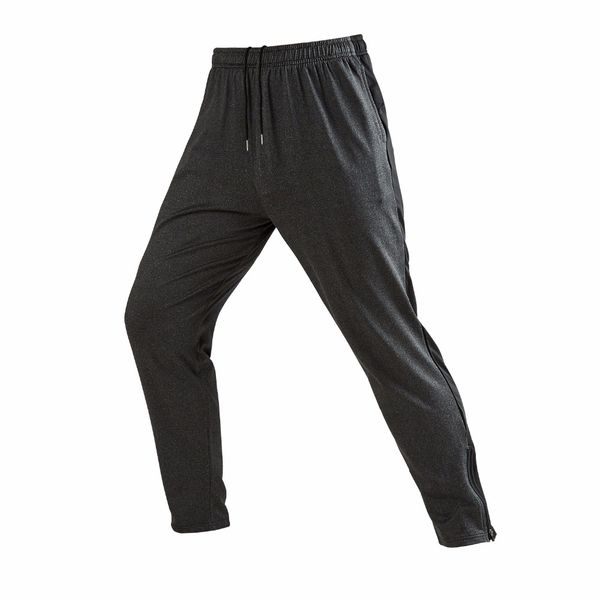 

men full length sportswear pants casual elastic mens fitness workout pants slim sweatpants trousers jogger, Black