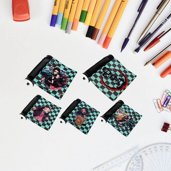 

demon slayer: kimetsu no yaiba tanjiro kamado cosmetic make up bag cosplay scroll pencil case coiling block stationery bag