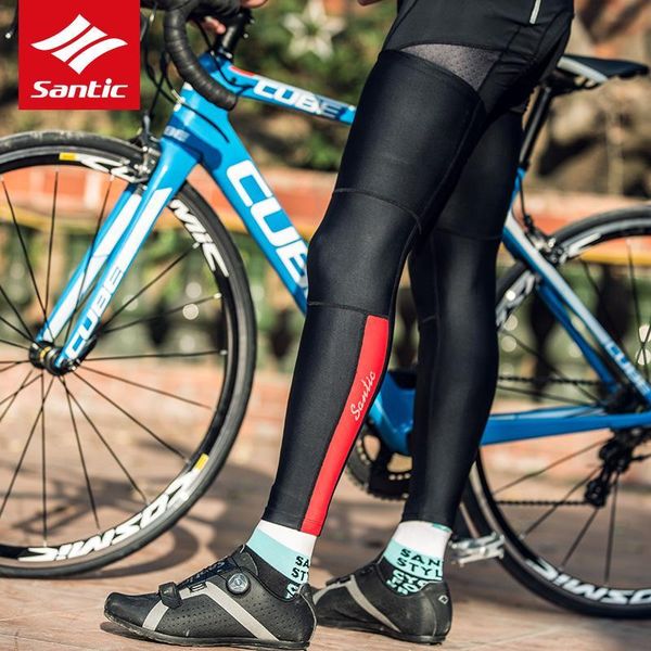 

santic cycling uv sun protection mtb bike riding leg sleeve summer breathable outdoor sport knee pad protect covers, Black