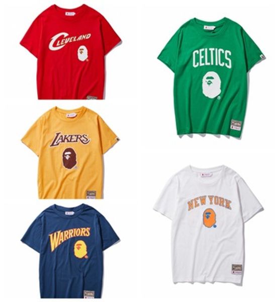 

19ss Мужские дизайнеры футболки камуфляж Apes head купальная футболка ape хип-хоп пулове