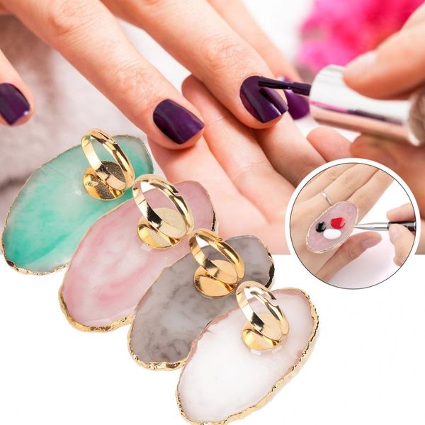 

resin mini nail art gel polish color mixing plate tips display holder manicure tool nail art dish
