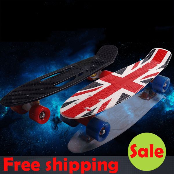 

new peny board 22 skateboard pnny board complete plastic mini skate longboard retro cruiser long skate for sale hoverboard