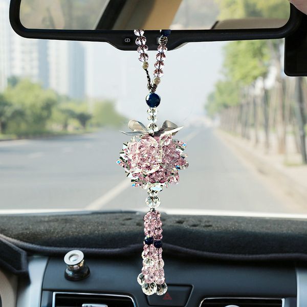 

автомобиль подвесные автоаксессуары высокого класса леди прекрасный зеркало заднего вида кристаллическая подвеска