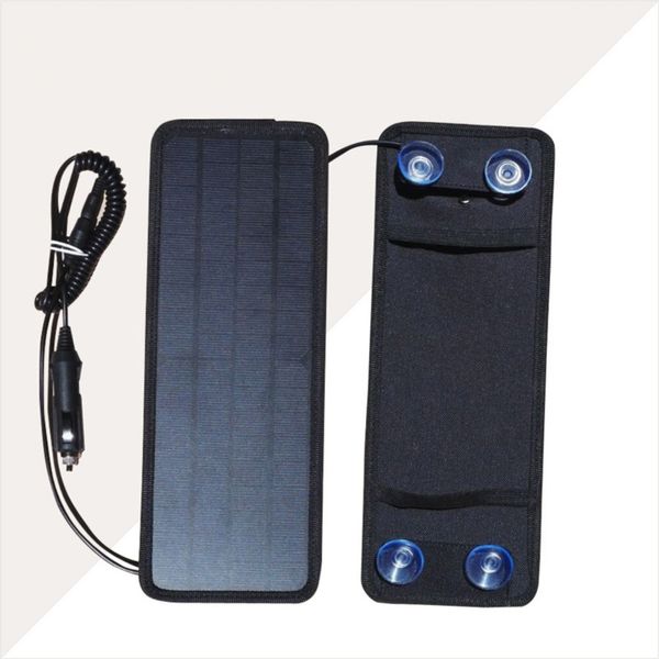 

portable car charger rv-batteries 5w solar panel boat automobile motorcycle 12v for tractor solar charging solar car battery charger