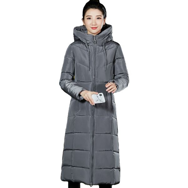 

korean style winter jacket women hooded cotton padded new oversived female winter new coat nicesnowl outwear fashion warm parka, Black