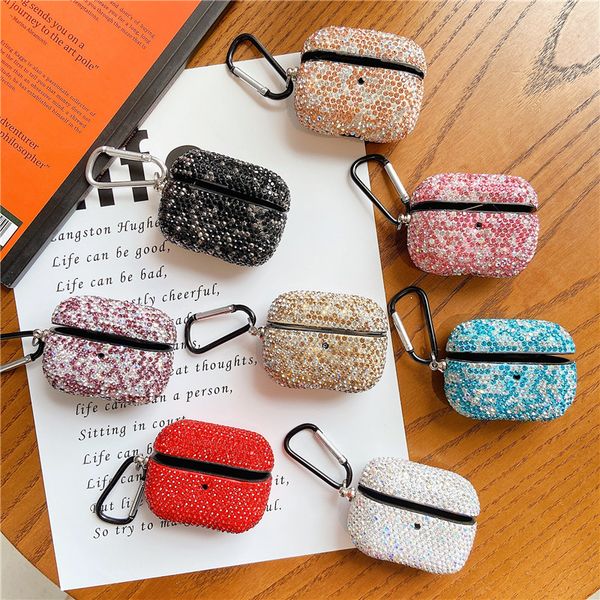 

rhinestone bling bling diamond glitter bluetooth headphone cover for apple airpods pro case 3 gen