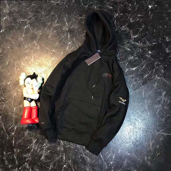 

tamny american brand hoodie mens designer hoodie luxury us marines embroidered armband logo men women fleece hooded, Black