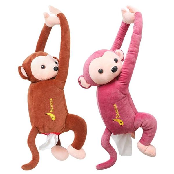 

мультфильм ткани коробка животных обезьяна автомобиль висит бумажная салфетка коробка крышка держатель