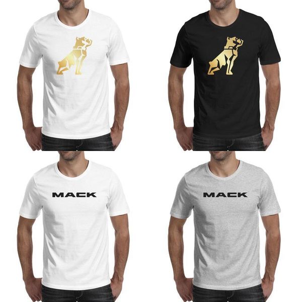 

mens mack trucks dog american car flash gold fashion t shirt printing funny cotton shirts slim fit short sleeve tees gay pride rainbow, White;black