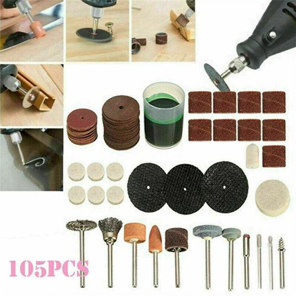

105pcs mini electric grinder accessories mini drill rotary power tool grinding carving polishing tool set