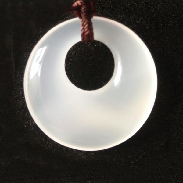 

2.5x2.5cm natural clear fine carved cute lucky jade agate chalcedony pendant necklace fashion jewelry for woman and man, Silver