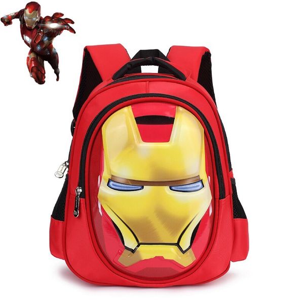

iron man children school bags for boys waterproof backpacks child book bag kids shoulder bag satchel knapsack