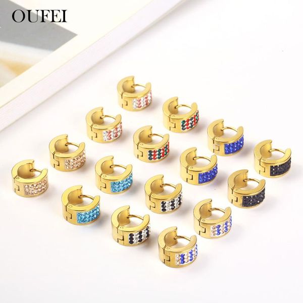 

oufei korean version earring female fashion women's earrings 2020 stainless steel earrings for women jewelry accessories, Golden;silver