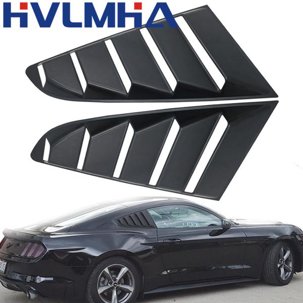 

rear quarter window louvers scoops spoiler car styling panel side air vent cover sticker for mustang 2015 2016 2017