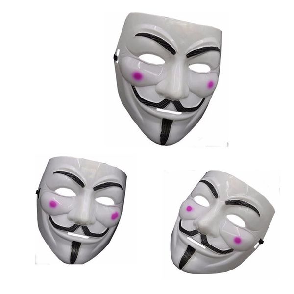 

luminous led mask v for vendetta guy halloween costume cosplay props