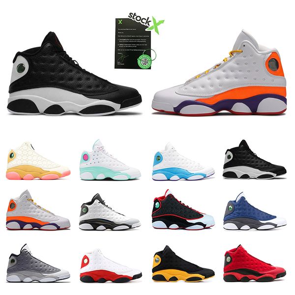 

aurora green playground 13s new arrivals jumpman 13 men women basketball shoes bred cap and gown flint court purple sport sneakers
