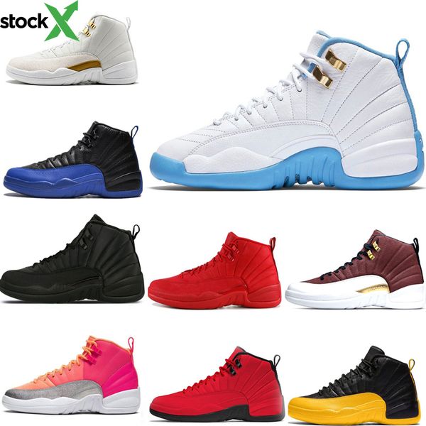 

new 12 12s basketball shoes for mens winterized wntr gym red flu game royal ball punch university gold blue sports sneakers