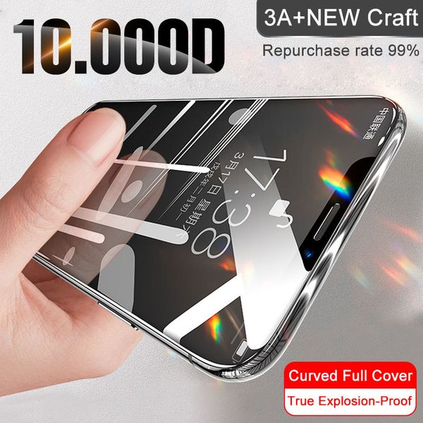 

full cover glass on for iphone 11 pro max xs max xr x screen protector tempered glass for iphone 11 se 10 7 8 6s plus glass film
