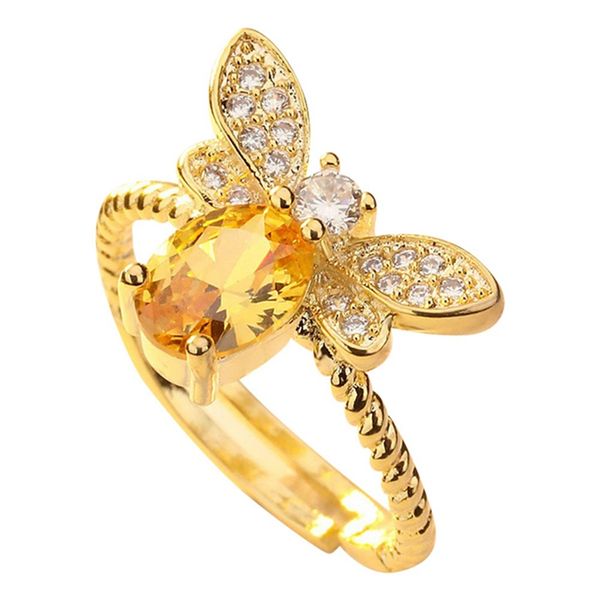 

2019 new fashion jewelry wedding ring for women girls engagement party valentine's day jewelry gift, Slivery;golden