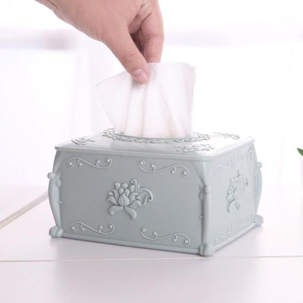 

plastic flower tissue box paper towel storage case holder container organizer