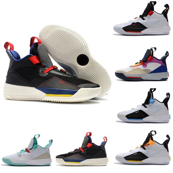 

new brand jumpman 33 xxxiii future of flight blackout mens basketball shoes men 33s zapatillas multicolors black yellow sport sneakers
