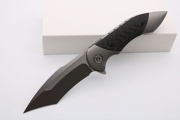 

SMKE ножи Фишер Битва пользовательские складной карманный нож S35VN лезвие углеродного волокна ручка выживания тактические ножи открытый охотничий нож