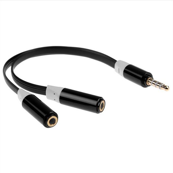 

3.5mm male to 2 female cable earphone audio splitter stereo speaker connecter headphone cable adapter