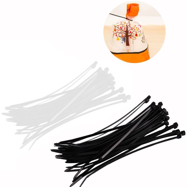

new brand 100pcs/set 3x150mm self-locking nylon wire cable zip ties cable ties strap practical accessories