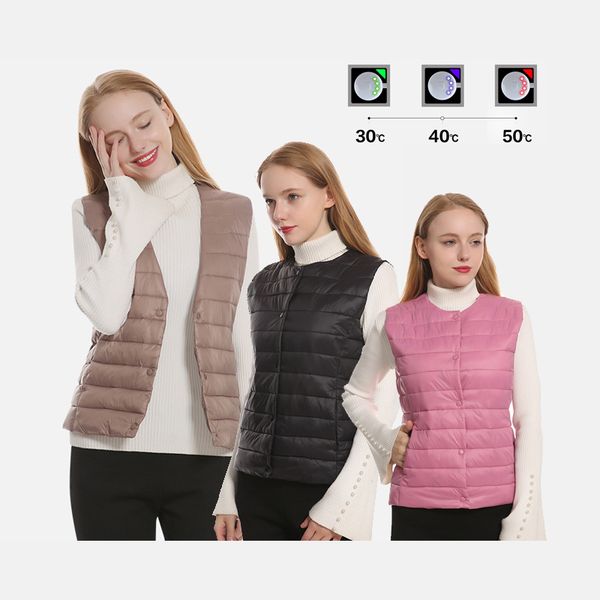 

electrical heated vest tactical vest usb heater women, Gray;blue