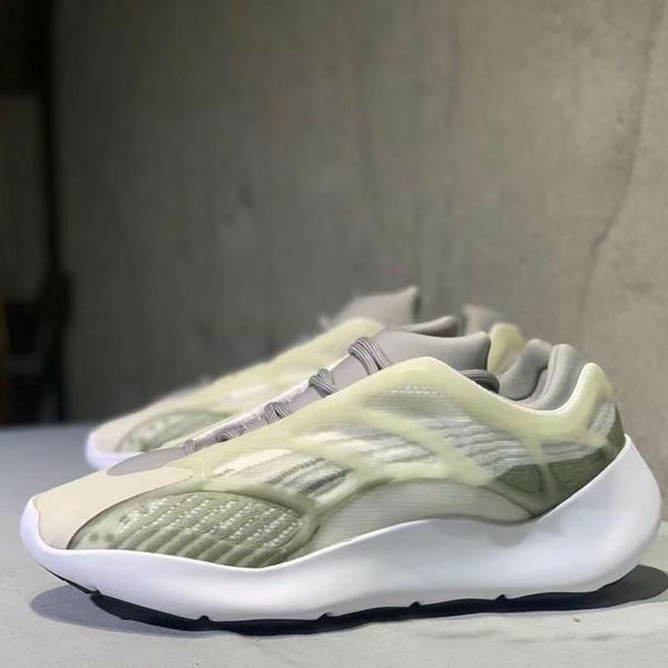 

2020 kanye west 700s v3 3m luminous gray basketball shoes og glow in dark designer fashion athoetic sports running sneakers size12