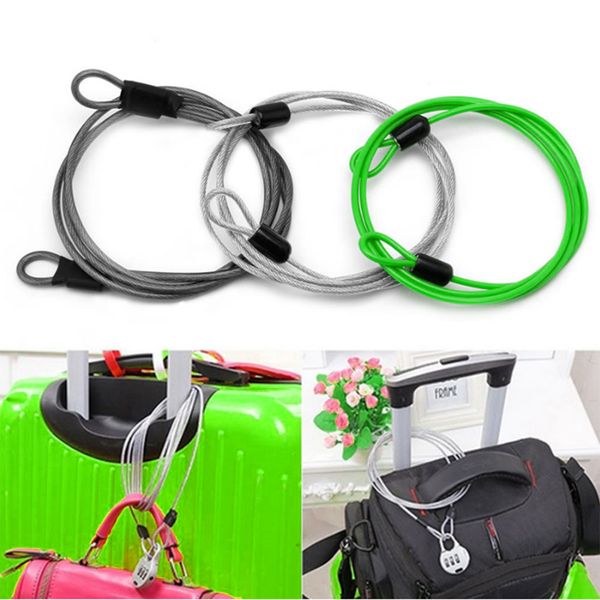 

100cm durable cable lock security loop scooter u-lock cycling accessories travel luggage suitcase lock