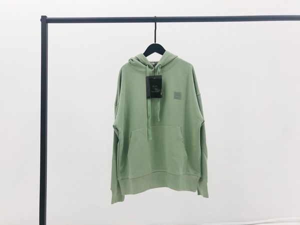 

19fw luxurious brand design acne mint green hoodie woman man casual sweatshirts sweater pullovers streetwear outdoor hoodie, Blue;black