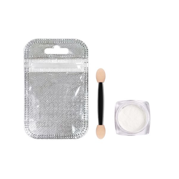 

fluorescence diy manicure studio pigment handle colorful decorations art polishing home shining glitter nail, Silver;gold