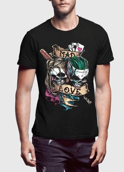 

mad love half sleeves t-shirt, White;black