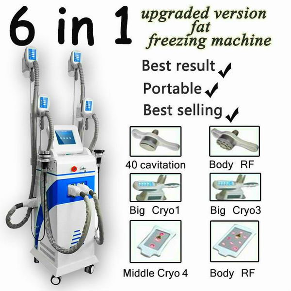

new 4 cryo cryolipolysis handles fat ing ultrasound 40khz cavitation cryo weight reduce fat reduction slimming machine ce