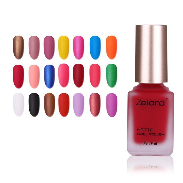 

1pc 6ml matte nail polish long lasting hybrid varnish soak off lacquer primer base new manicure