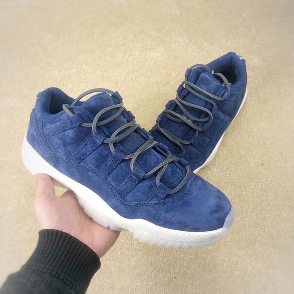 

wholesale new 11 low re2pect jeter men basketball shoes blue sports outdoor fashion trainers sneakers with box size 7-13