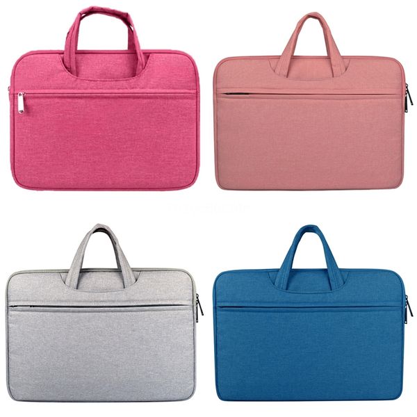 

new notebook handbag portable computer bags macbook handbag man portable briefcase travel lapbags solid color #880