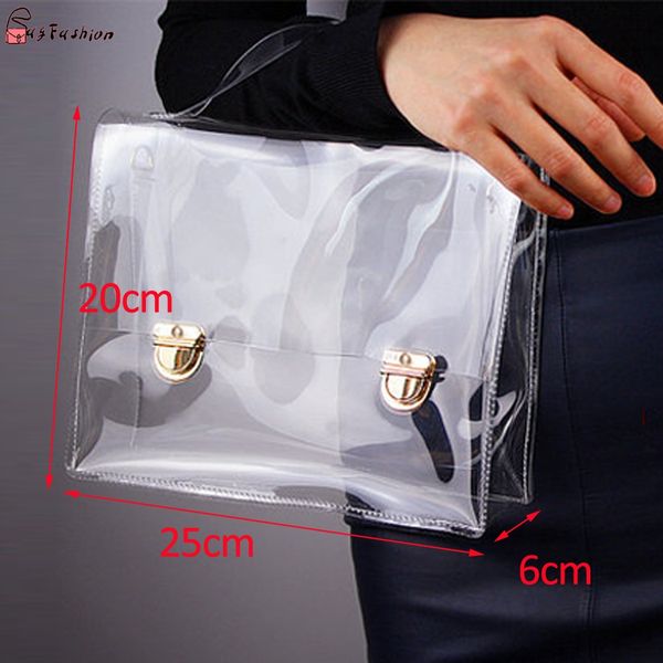 

clutch fashion bag bag clear handbag tote shoulder women outdoor designer-new cross transparent phone bags messenger mtnoq, Red;black