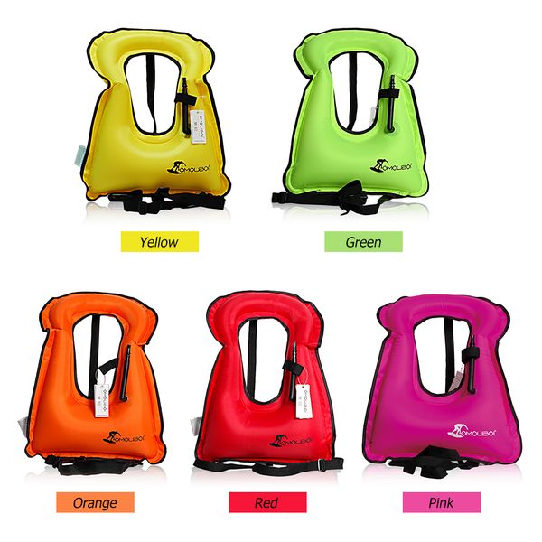 

inflatable swim vest life jacket for snorkeling floating device swimming drifting surfing water sports life saving