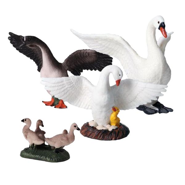 

animal collection figures swan miniatures toy home ornaments