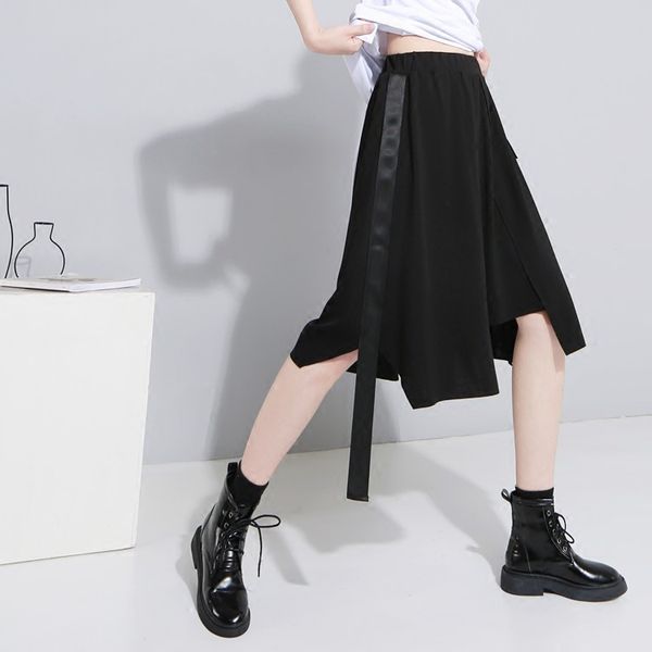 

нестандартная стрижка юбки-полуфабриката 2019 summer weave bring 365, Black