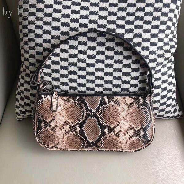 

by h women's baguette 2019 fashion embossed genuine leather shoulder bag snake print clutch french chic vintage patent handbag