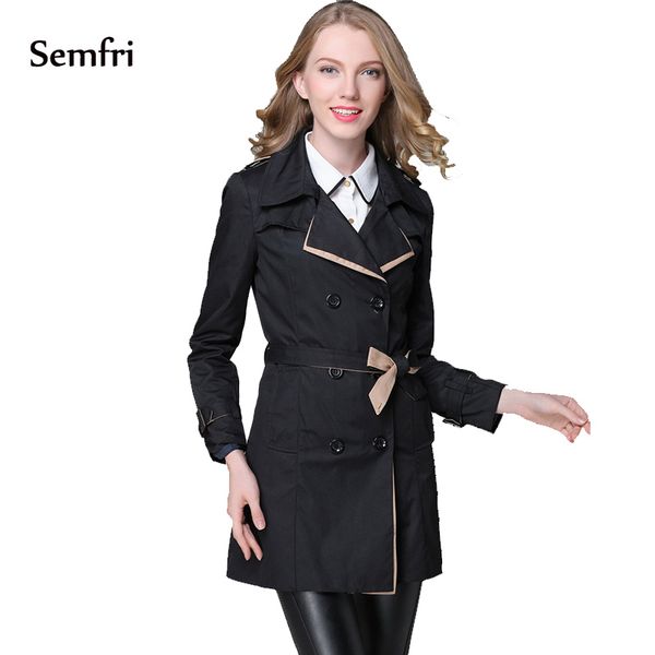 

semfri women fashion loose cotton coats solid elegant jacket casual open front coat pockets jacket double-sided cashmere, Black;brown